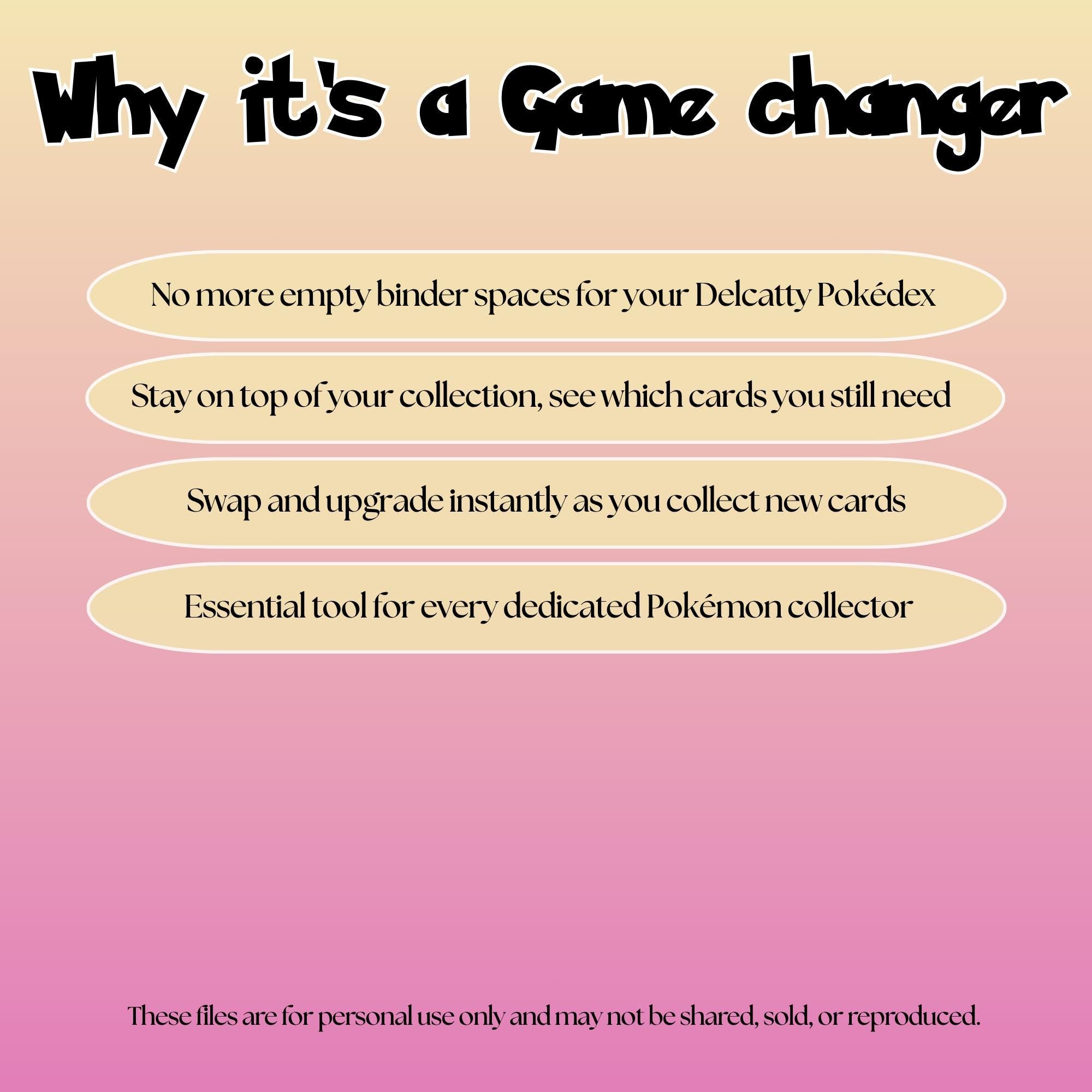Delcatty set checklist highlighting the benefits of tracking and upgrading your Pokémon card collection.