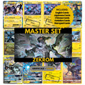 Zekrom binder pages set showing grayscale and color Pokémon cards, designed as a digital download to complete a collector’s binder.