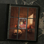 Preview window showing the Meowth extended binder artwork displayed across a 3×3 layout, styled as a printable Pokémon binder page.