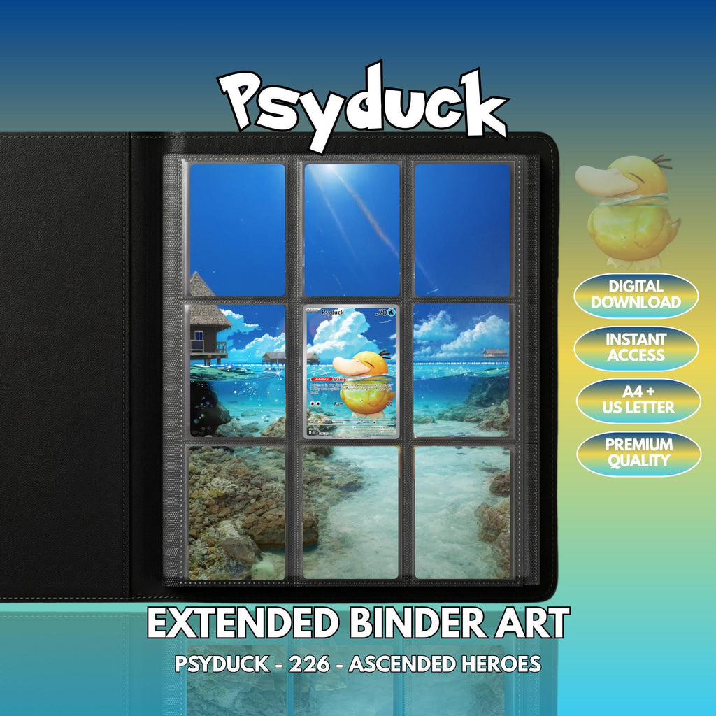 Psyduck 226 Extended Binder Art Pokémon 3x3 Display (Digital Download ...