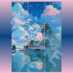 Clefairy card displayed in extended binder artwork, styled as premium extended binder art for Pokémon collectors. Shows what you will receive as a PDF to download and print.