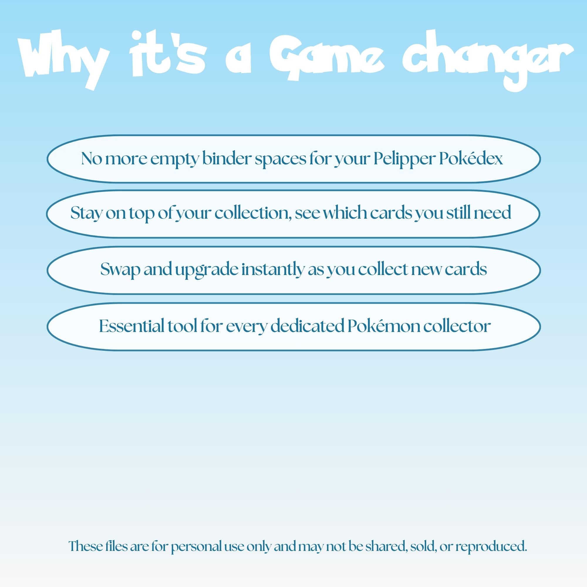 Pelipper set checklist highlighting the benefits of tracking and upgrading your Pokémon card collection.