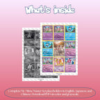 Mr Mime binder pages set overview showing the included Pokémon cards to print and cut for your binder sleeves.