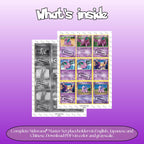 Nidoran binder pages set overview showing the included Pokémon cards to print and cut for your binder sleeves.