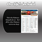 Example of the checklist that’s included to see which cards are all in the Rising Rivals set from the Platinum Series.