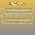 HeartGold SoulSilver digital download instructions explaining how to print, cut, and place placeholders in a Pokémon binder.