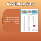 Example of the checklist that’s included to see which cards are all in the Crystal Guardians set from the EX Series.