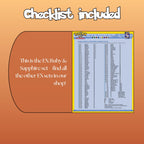 Example of the checklist that’s included to see which cards are all in the Ruby Sapphire set from the EX Series.