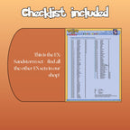 Example of the checklist that’s included to see which cards are all in the Sandstorm set from the EX Series.