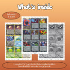 Team Rocket Returns master set overview showing the included Pokémon cards to print and a full color checklist for the EX binder.