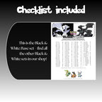 Example of the checklist that’s included to see which cards are all in the Black White Base set from the Black & White Series.