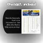 Example of the checklist that’s included to see which cards are all in the Great Encounters set from the Diamond & Pearl Series.
