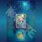 Lunatone card displayed in extended binder artwork, styled as premium extended binder art for Pokémon collectors. Shows what you will receive as a PDF to download and print.