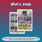 Salamence binder pages set overview showing the included Pokémon cards to print and cut for your binder sleeves.