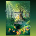 Pikachu card displayed in extended binder artwork, styled as premium extended binder art for Pokémon collectors. Shows what you will receive as a PDF to download and print.