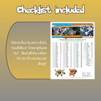 Example of the checklist that’s included to see which cards are all in the Triumphant set from the HeartGold & SoulSilver Series.