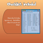 Example of the checklist that’s included to see which cards are all in the Delta Species set from the EX Series.