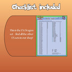 Example of the checklist that’s included to see which cards are all in the Dragon set from the EX Series.