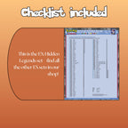 Example of the checklist that’s included to see which cards are all in the Hidden Legends set from the EX Series.