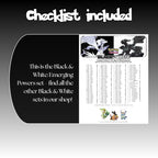 Example of the checklist that’s included to see which cards are all in the Emerging Powers set from the Black & White Series.