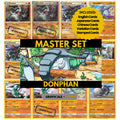 Donphan binder pages set showing grayscale and color Pokémon cards, designed as a digital download to complete a collector’s binder.