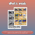 Nosepass binder pages set overview showing the included Pokémon cards to print and cut for your binder sleeves.