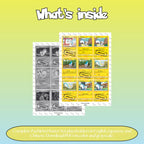 Pachirisu binder pages set overview showing the included Pokémon cards to print and cut for your binder sleeves.