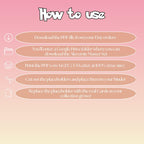 Alcremie cards digital download instructions explaining how to print, cut, and place placeholders in a Pokémon binder.