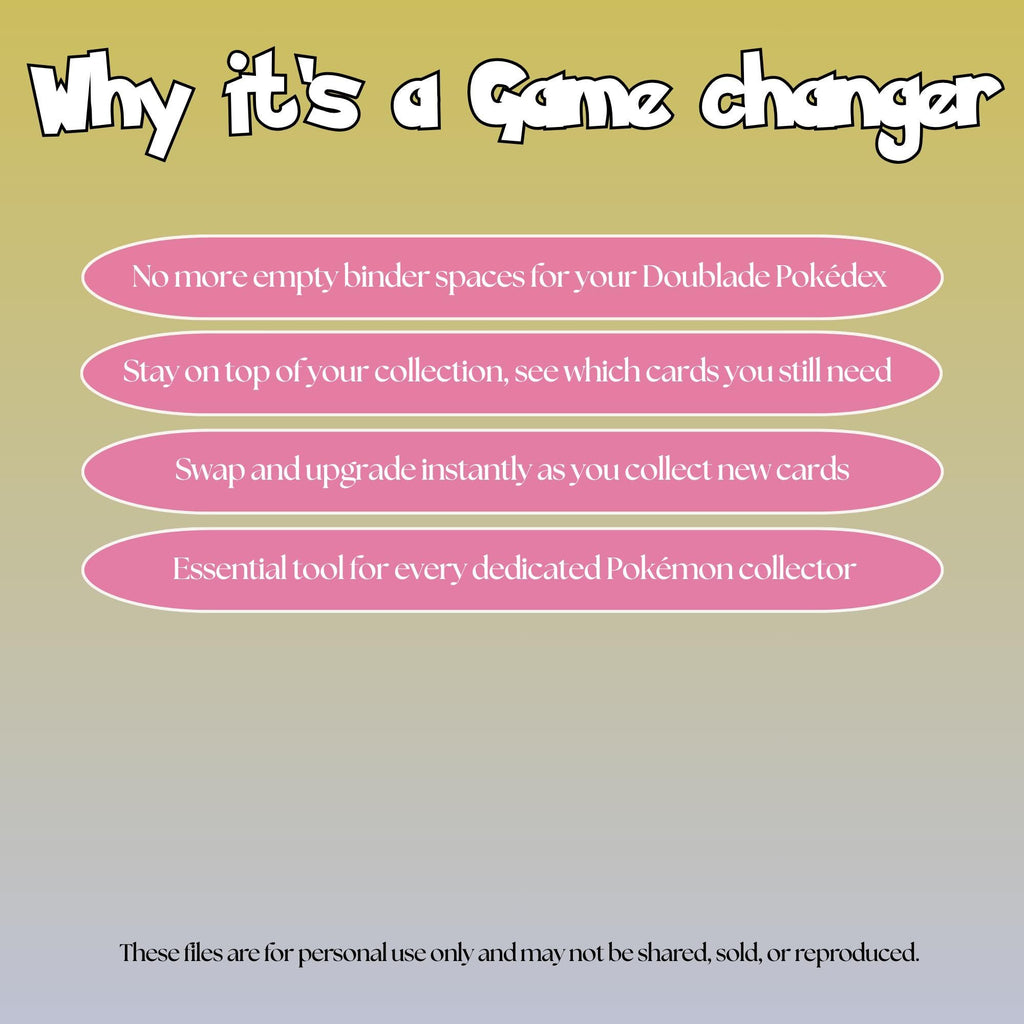 Doublade set checklist highlighting the benefits of tracking and upgrading your Pokémon card collection.