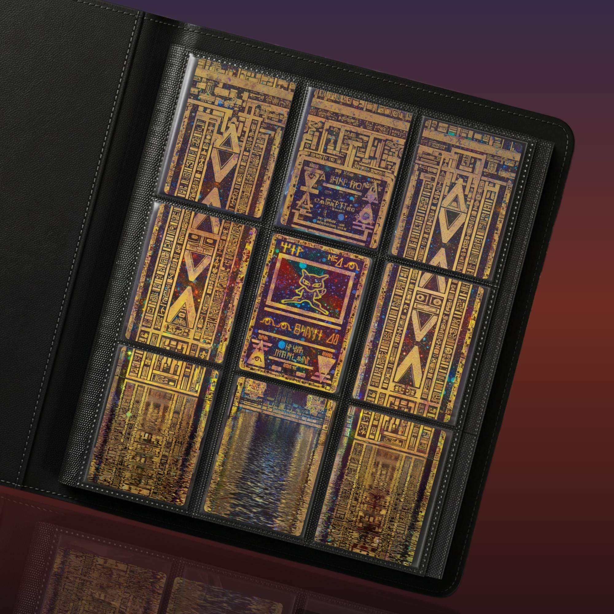 Ancient Mew extended binder artwork displayed in a 9 pocket Pokémon binder.
