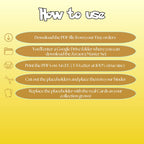 Zeraora cards digital download instructions explaining how to print, cut, and place placeholders in a Pokémon binder.