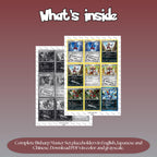 Bisharp binder pages set overview showing the included Pokémon cards to print and cut for your binder sleeves.