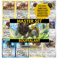 Bouffalant binder pages set showing grayscale and color Pokémon cards, designed as a digital download to complete a collector's binder.