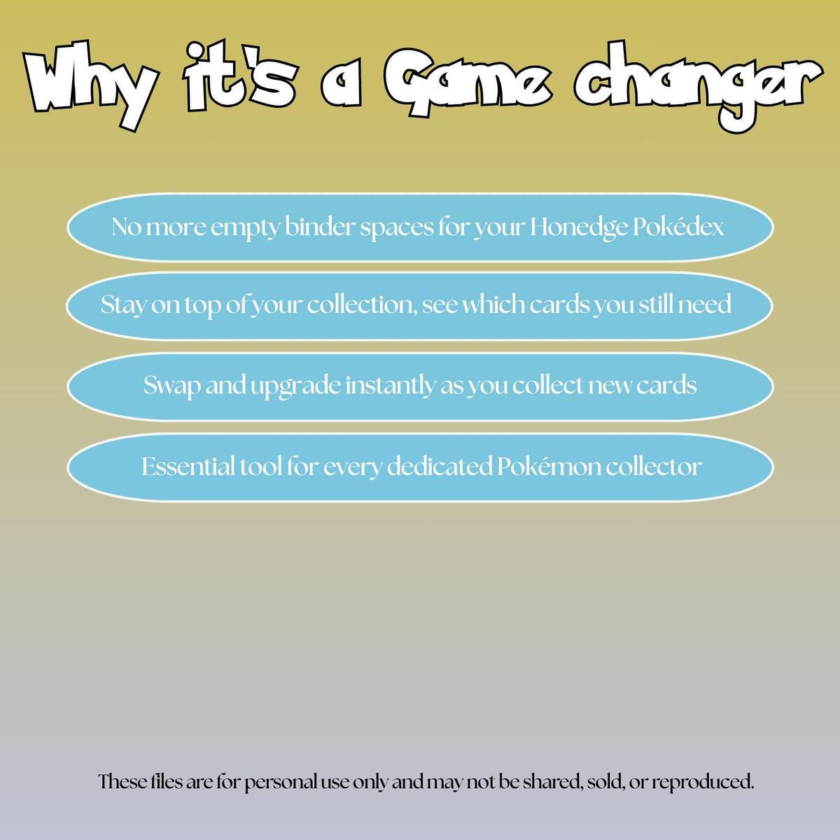 Honedge set checklist highlighting the benefits of tracking and upgrading your Pokémon card collection.
