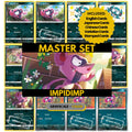 Impidimp binder pages set showing grayscale and color Pokémon cards, designed as a digital download to complete a collector’s binder.
