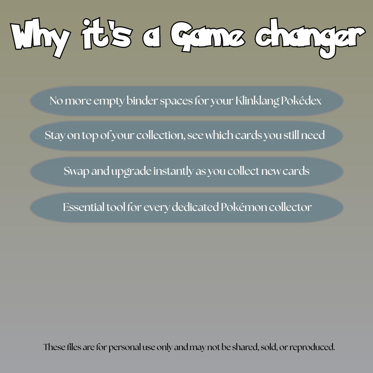 Klinklang set checklist highlighting the benefits of tracking and upgrading your Pokémon card collection.