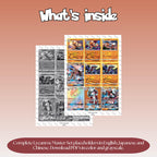 Lycanroc binder pages set overview showing the included Pokémon cards to print and cut for your binder sleeves.