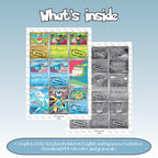 Jerky illustrator set overview showing the included Pokémon cards to print and cut for your binder sleeves.