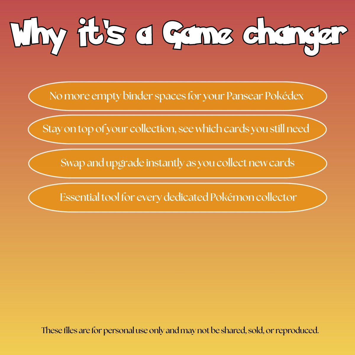 Pansear set checklist highlighting the benefits of tracking and upgrading your Pokémon card collection.