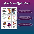 Example of Gigantamax Pokédex placeholder cards showing the Gigantamax label, Pokémon name in Pokémon style font, and National Pokédex number.