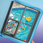 Starmie V extended binder artwork displayed in a 4 pocket Pokémon binder held in hand.