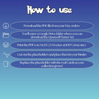 Quaxwell cards digital download instructions explaining how to print, cut, and place placeholders in a Pokémon binder.