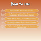Fidough & Dachsbun  cards digital download instructions explaining how to print, cut, and place placeholders in a Pokémon binder.