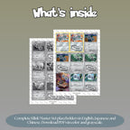 Klink binder pages set overview showing the included Pokémon cards to print and cut for your binder sleeves.
