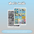 Kyurem binder pages set overview showing the included Pokémon cards to print and cut for your binder sleeves.