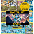 Kyurem binder pages set showing grayscale and color Pokémon cards, designed as a digital download to complete a collector’s binder.
