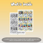 Meltan binder pages set overview showing the included Pokémon cards to print and cut for your binder sleeves.