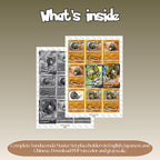 Sandaconda binder pages set overview showing the included Pokémon cards to print and cut for your binder sleeves.