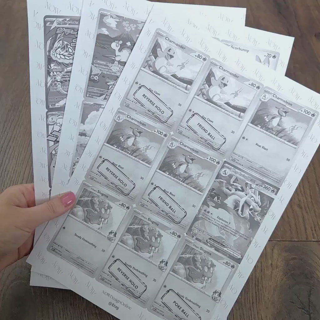 Dewgong Master Set Binder Pages, Pokemon Placeholder Cards, Printable PDF & Digital Download